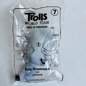 Dreamworks Trolls World Tour Guy Diamond Toy Juguette Kids Toy Figurine Mcdonald
